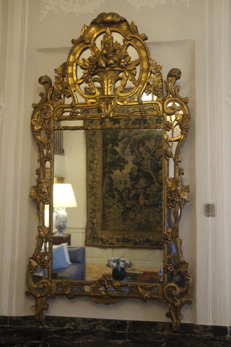 Proantic Important Miroir Parecloses Poque Louis Xv Xviiie Si