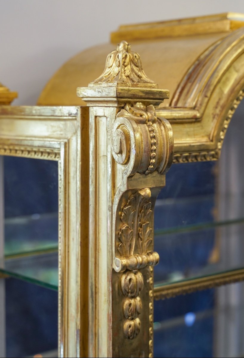 Proantic Vitrine De Style Louis Xvi D Poque Niii En Bois Sculpt