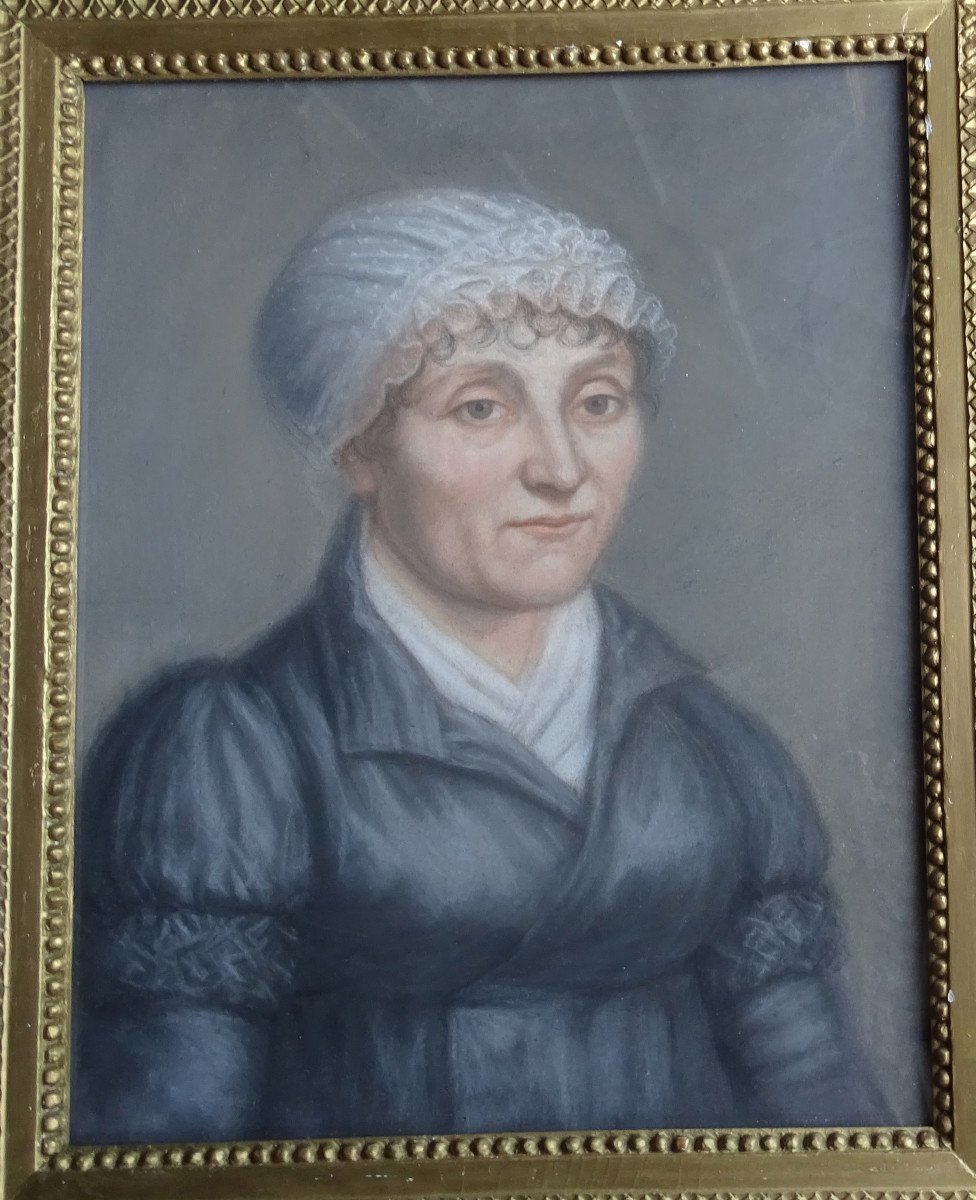 Proantic Portrait De Femme D Epoque Directoire Ecole Fran Aise Du Xv