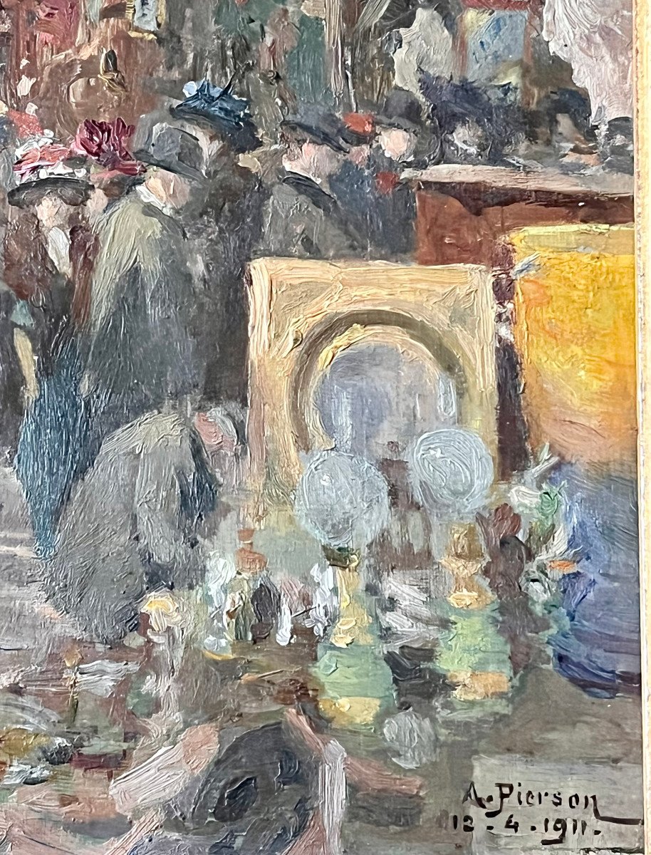 Proantic The Flea Market In Paris In 1911 By Albert léopold Pierson