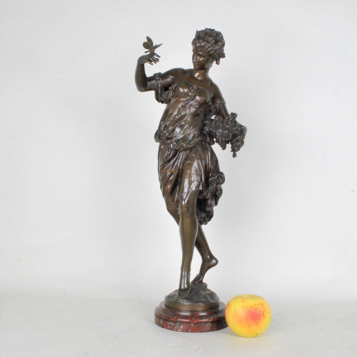 Proantic Math Moreau Summer Bronze Signed Xixth Century