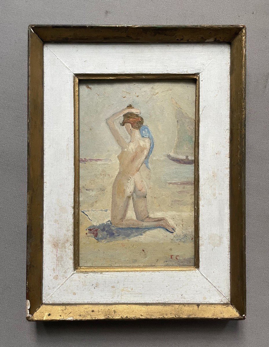 Proantic Saint Tropez Naked Woman At The Beach Monogram Ec