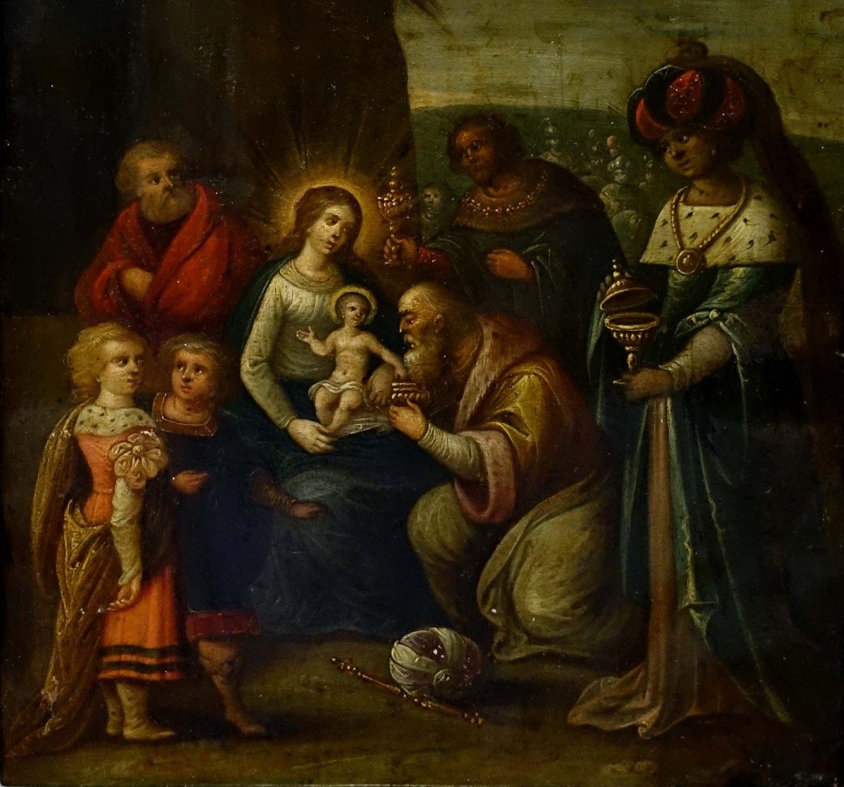 Proantic Attribu Frans Francken L Adoration Des Ro