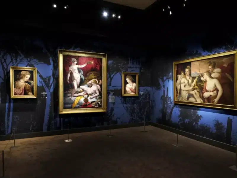 Four paintings in the Borghese Collection exhibit at the Jacquemart-André Museum.