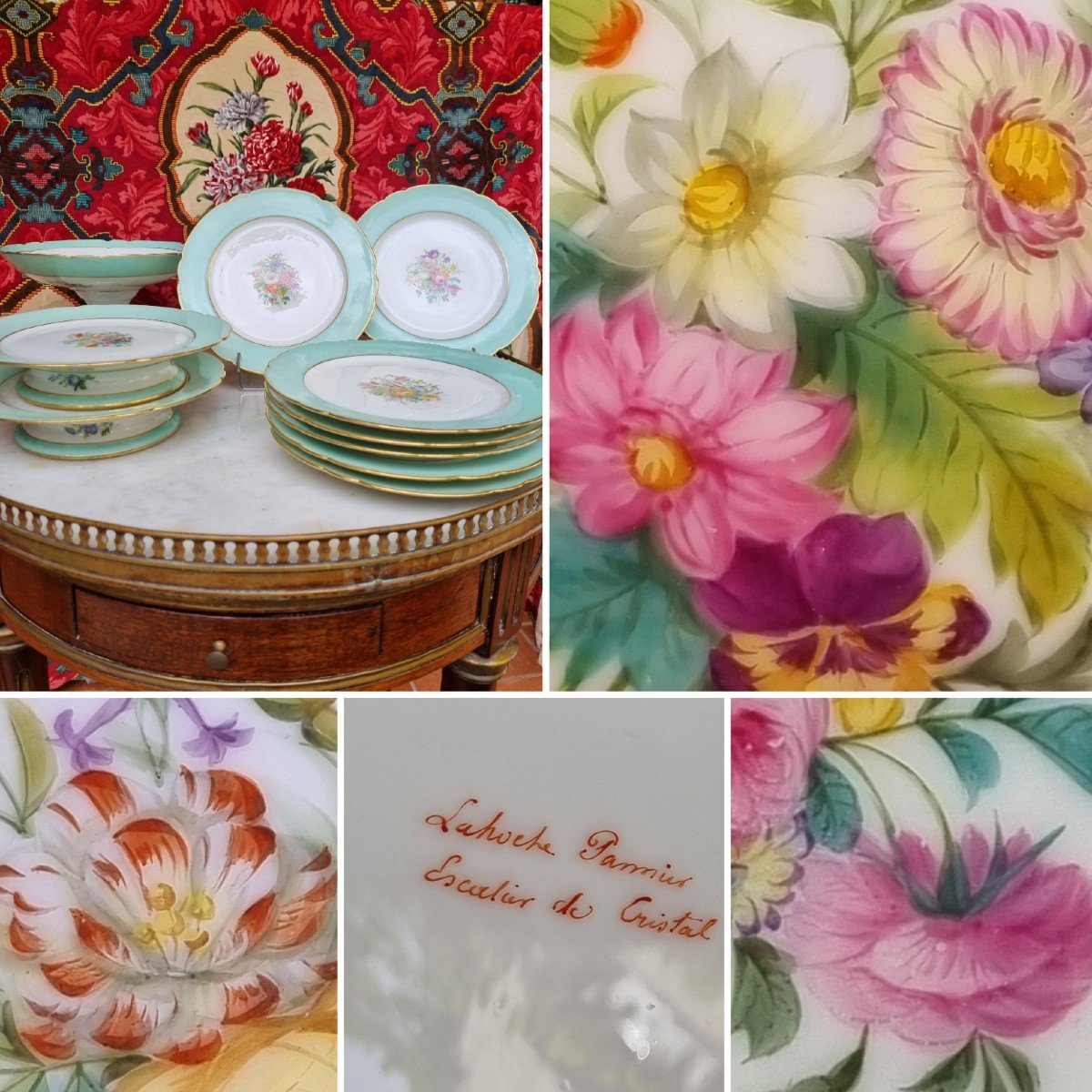 Vintage & Antique Porcelain Plates & Dinnerware for Sale on Proantic