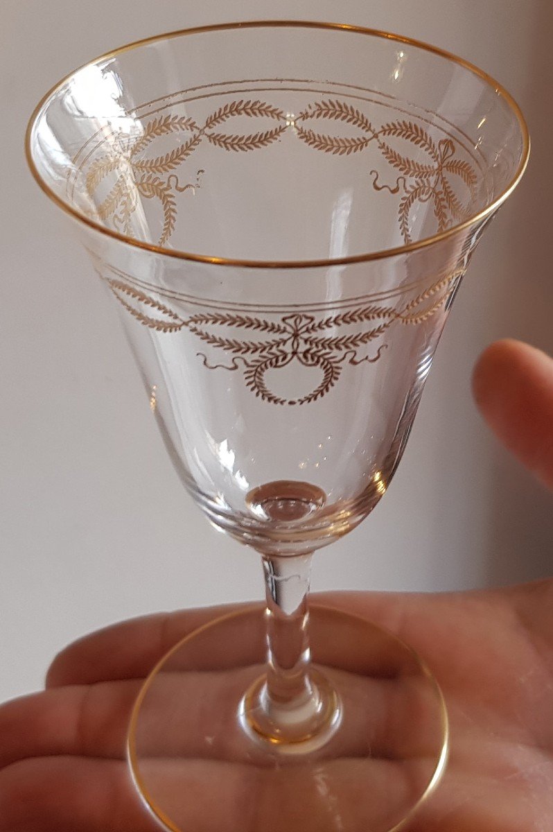 2 Antique Etched Optic Wine Glasses, Circa 1920's, Antique Wine Glasses,  Elegant Wine Glasses, Unique Shaped Wine Glasses