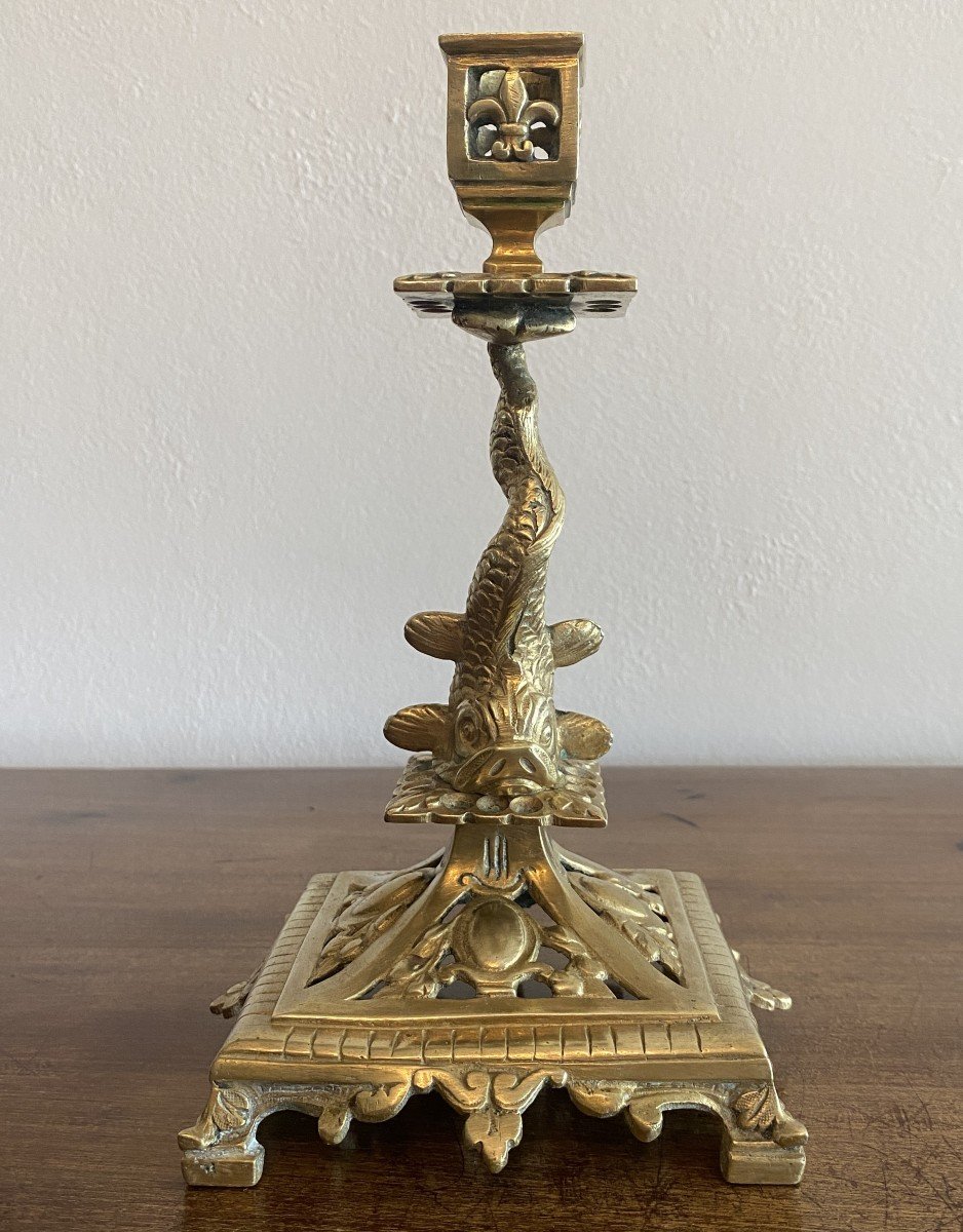 A Renaissance Brass Candlestick 16th Century - Ref.94638