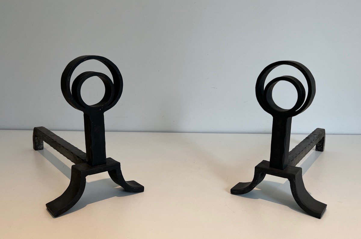 Lighthouse andirons buy cast iron fireplace decor