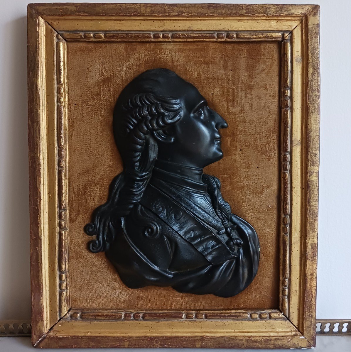 Rare Antique Portrait popular Plaque 19th Century Swiss Terracotta Polychromed Switzerland Gift