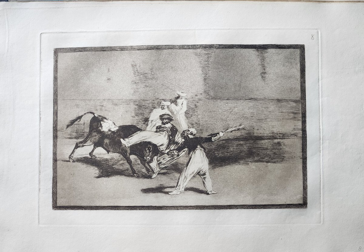Goya Y Lucientes Francisco José De (1746-1828) La Tauromachie. 24 Estampes Sur 40  "loizelet"-photo-2