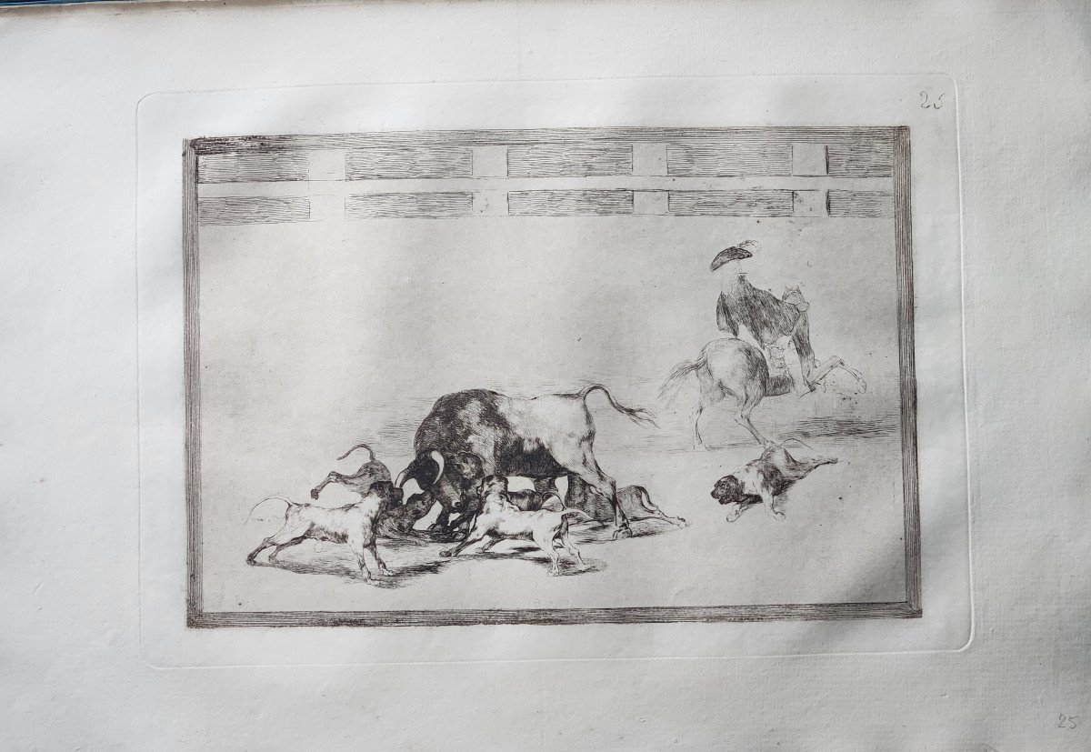 Goya Y Lucientes Francisco José De (1746-1828) La Tauromachie. 24 Estampes Sur 40  "loizelet"-photo-8