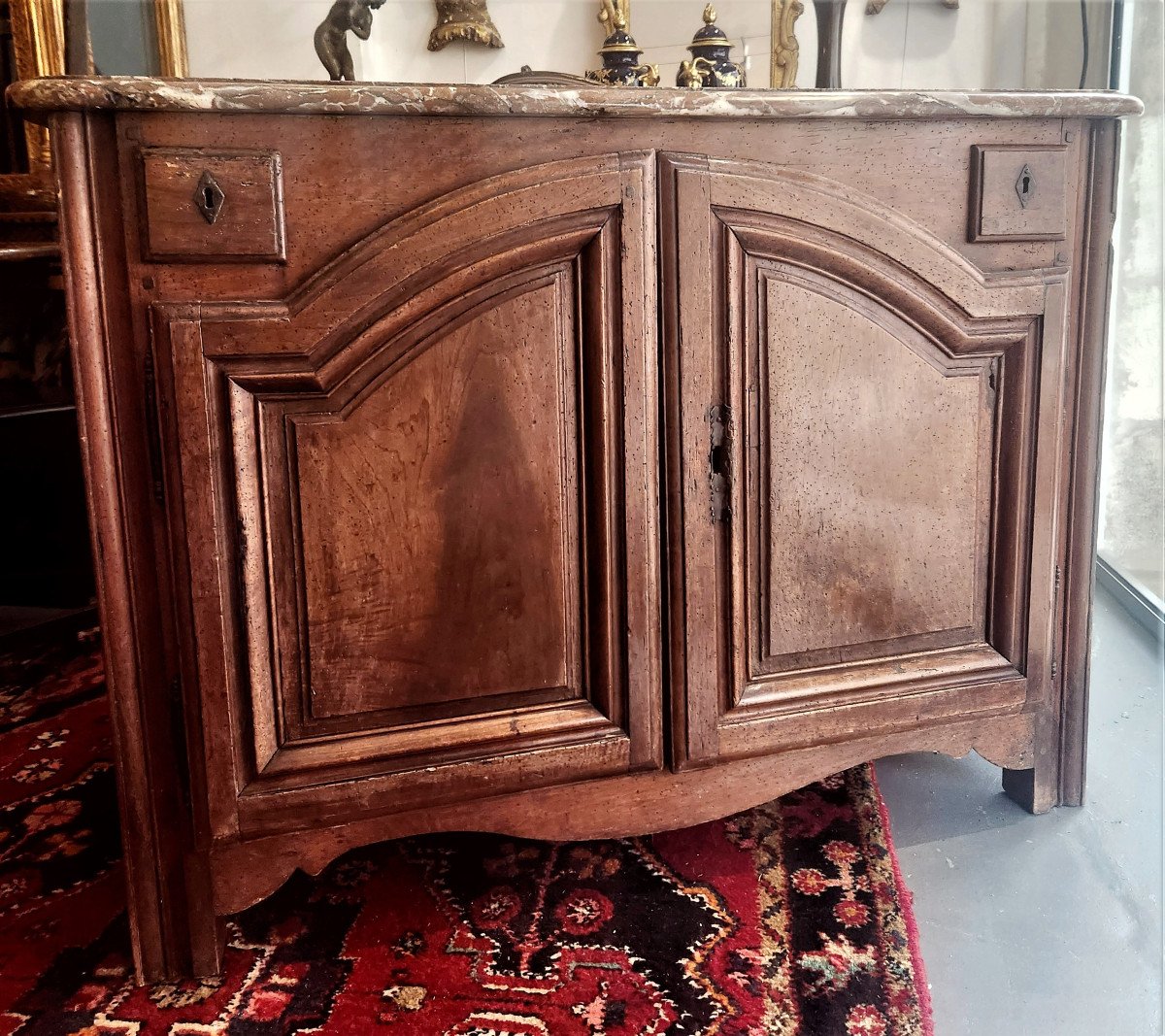 Lovely Late 17th Century Hunting Buffet, Period Marble. 