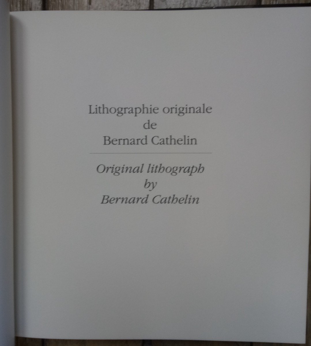 Cathelin Lithographie Originale Livre-photo-4