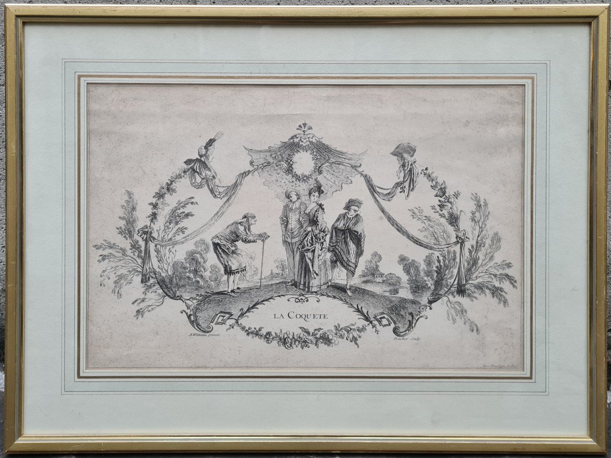 The Coquette By Antoine Watteau -photo-1