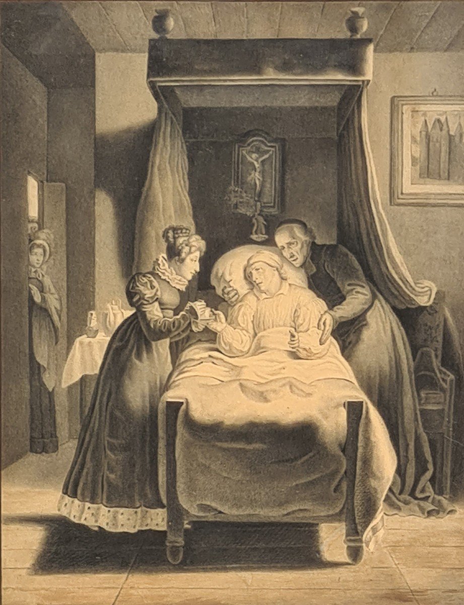 Dessin Femme Convalescente Adèle Chailly