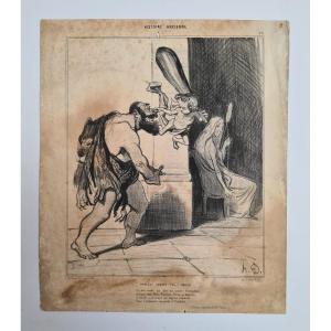 Honoré Daumier 9 Lithographs 