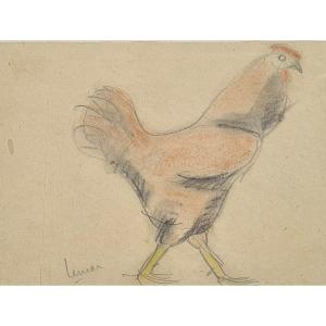 Poule Par Marcel Lemar Sculpteur 