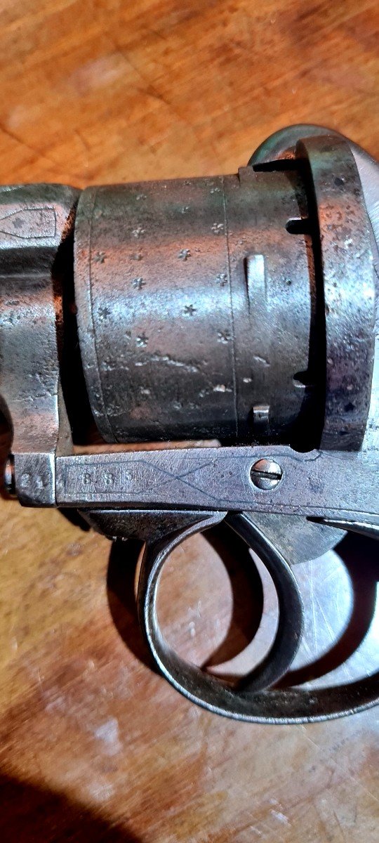 Proantic Original Revolver à Broche De Casimir Eugene Lefaucheux Pi 