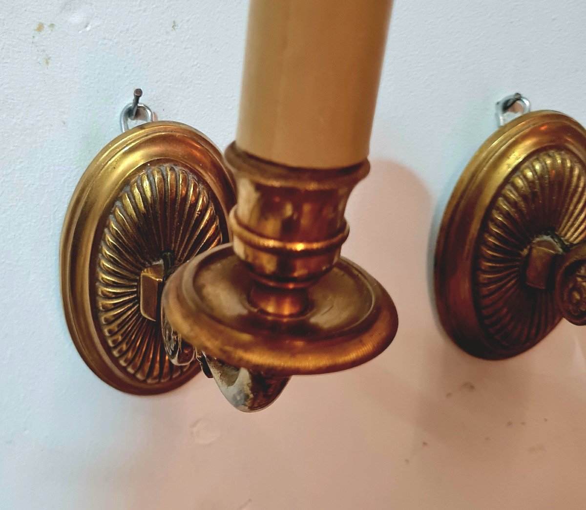Series Of 3 Bronze Gilded Wall Lights-photo-1