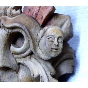Important Sculpture Pair Of Gargoyle Baroque Period XVI Eme Carved Wood Sculpture Reanaissance Time