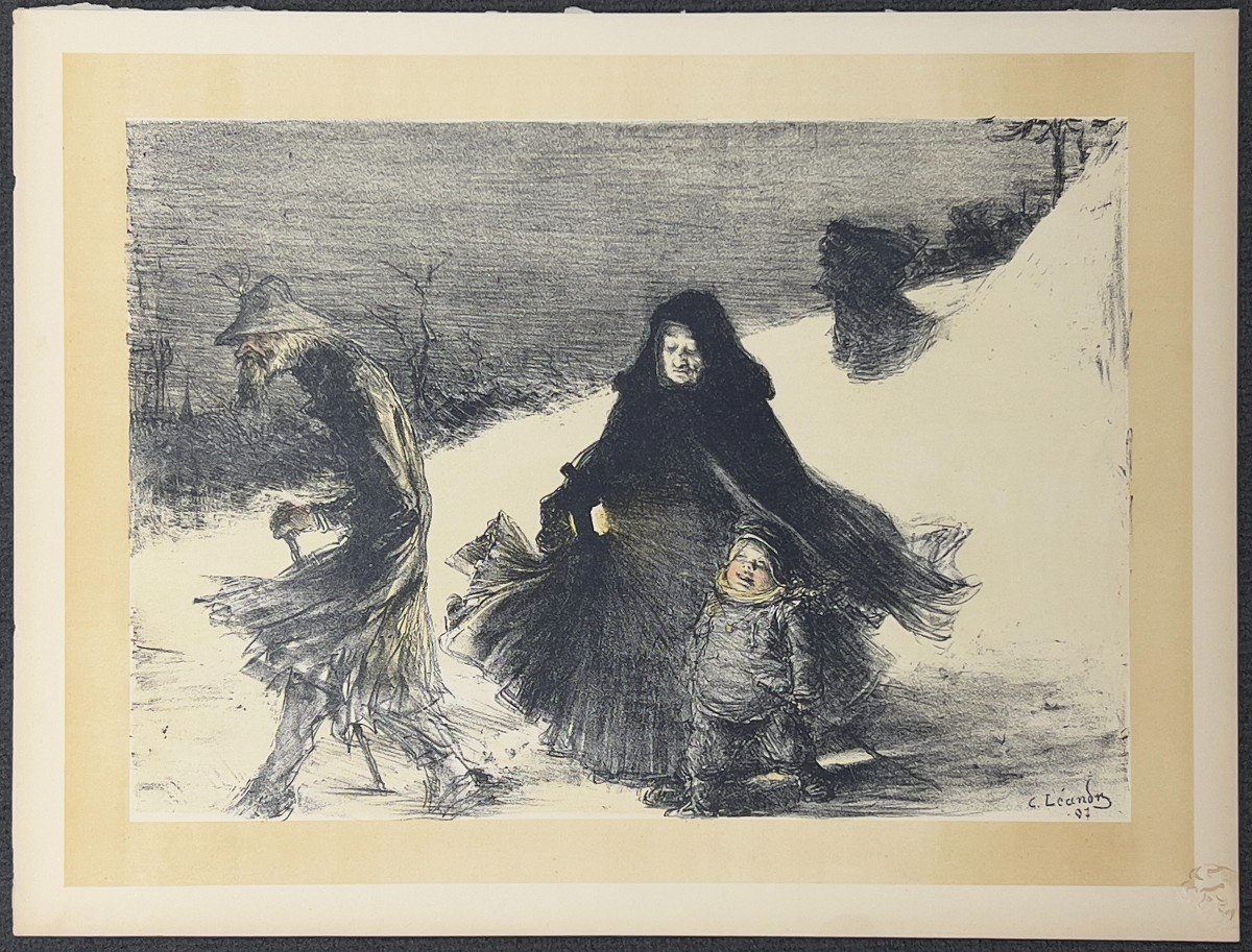 Charles Leandre - Noël - Lithograph-photo-3