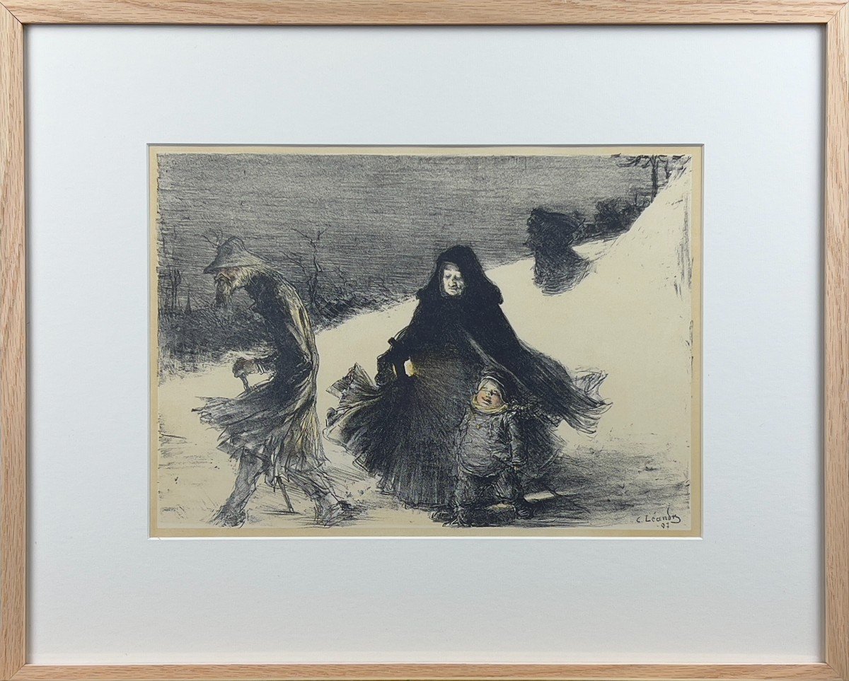 Charles Leandre - Noël - Lithograph