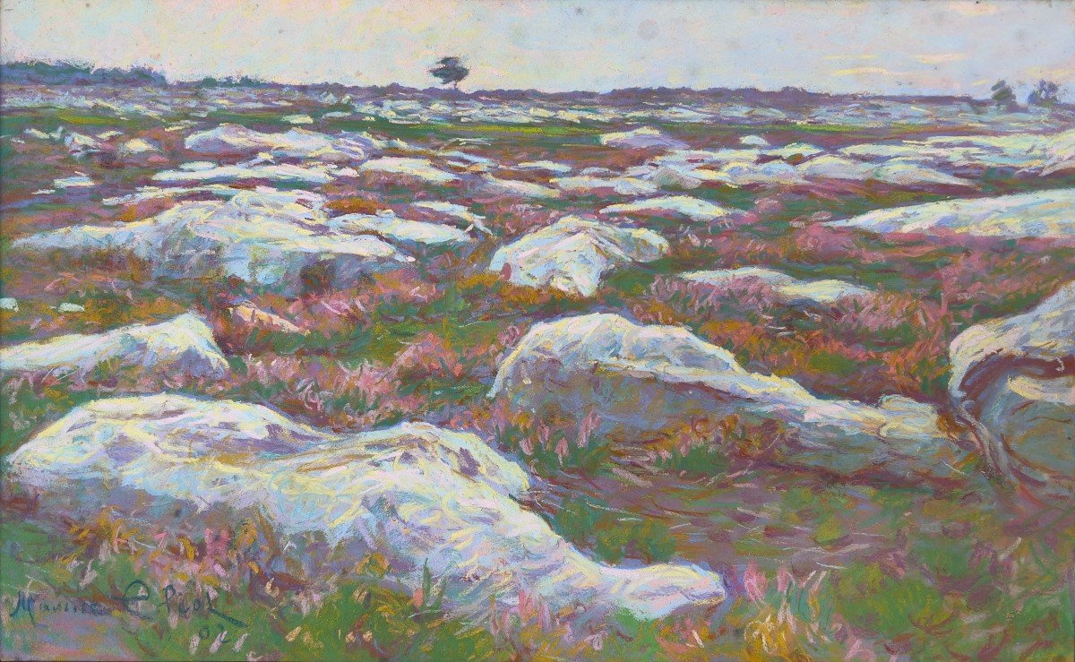 Maurice Eliot - Roches Blanches (nemours) - Pastel