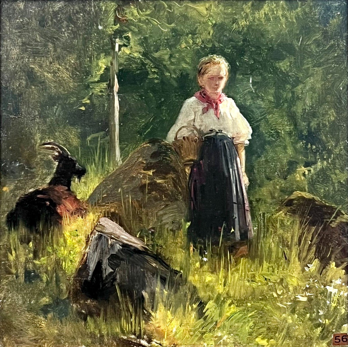 Louis Emile Adan - The Shepherdess