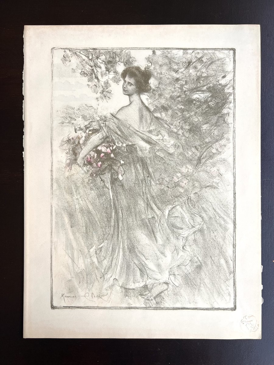 Maurice Eliot - Printemps - Lithographie-photo-4