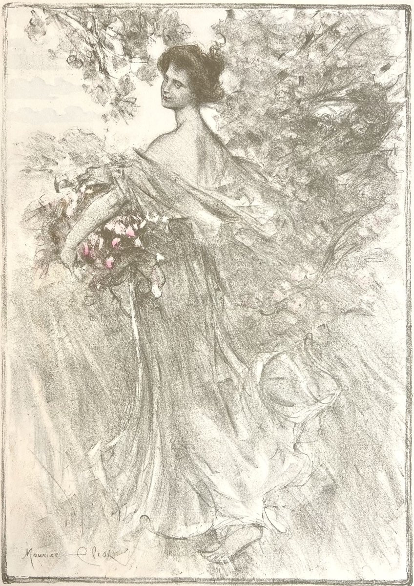 Maurice Eliot - Printemps - Lithographie-photo-4