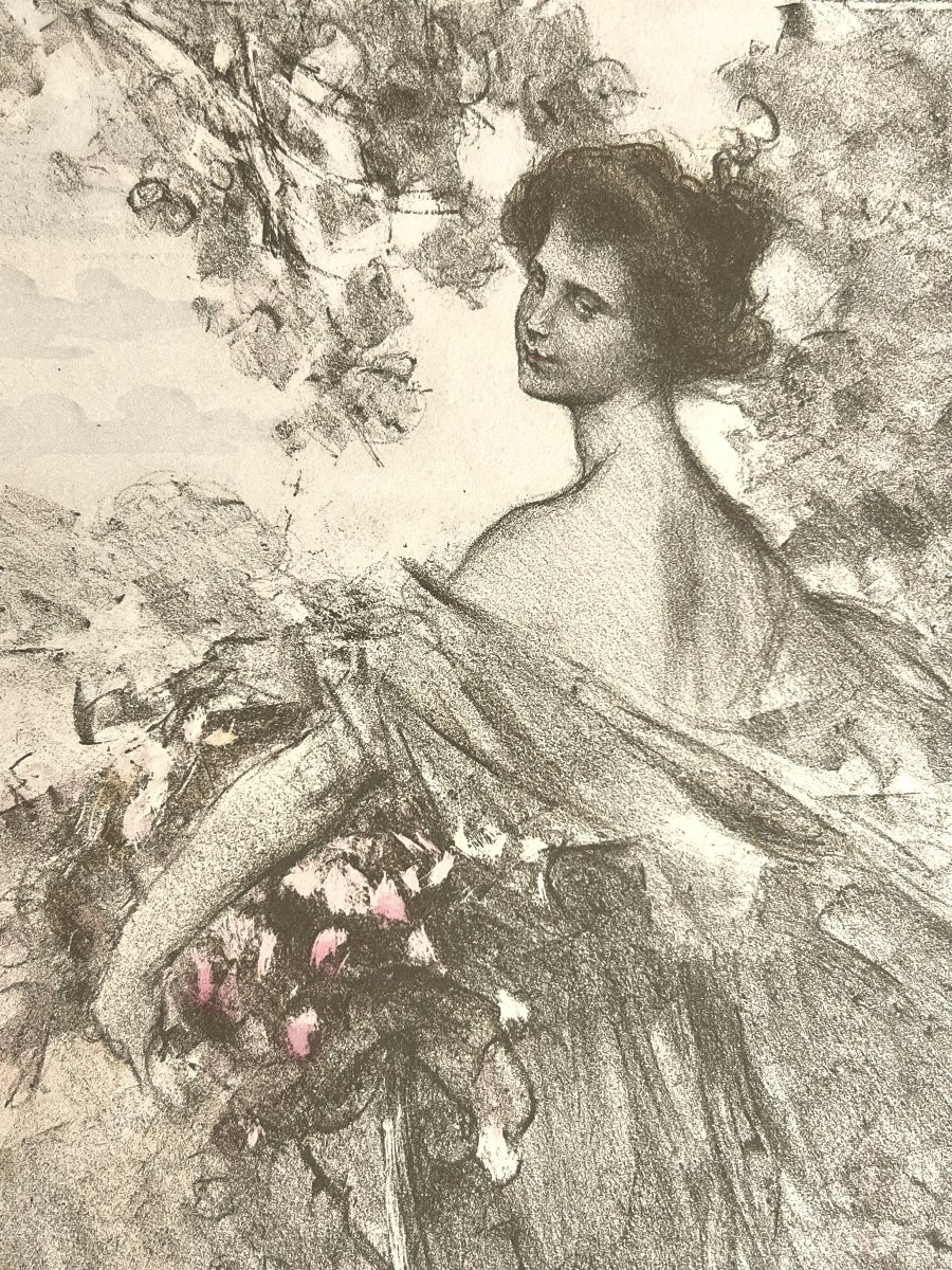 Maurice Eliot - Printemps - Lithographie-photo-7