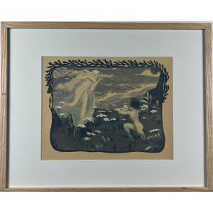 Henri Bellery-desfontaines - The Illusion - Lithograph