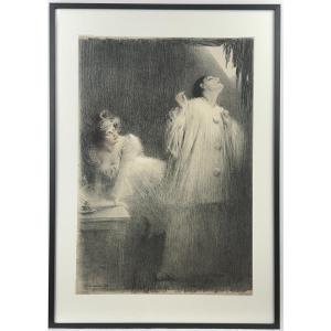 Charles Léandre - Les Cantomimes - Lithographie