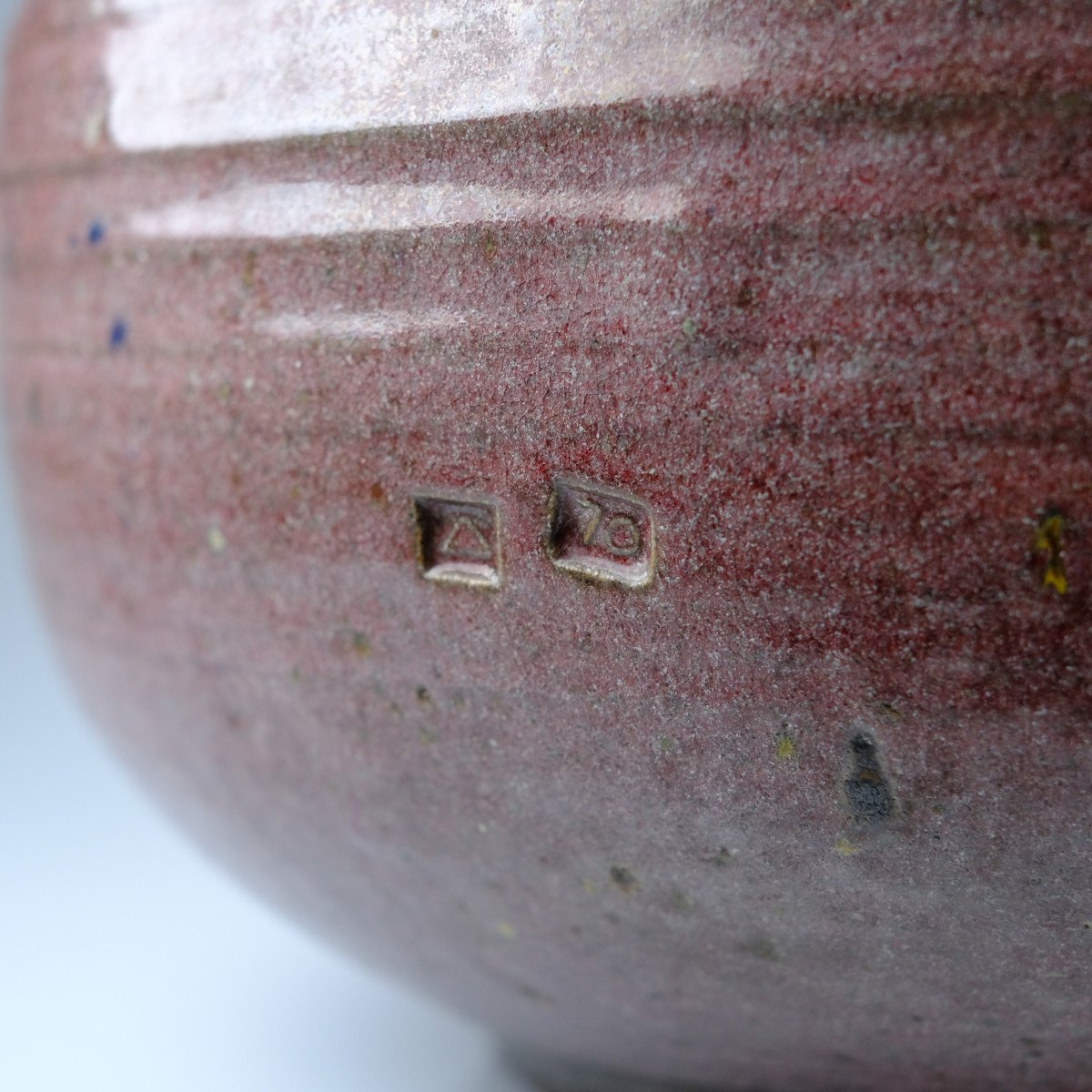 Mirko Orlandini (elio) (ancona/italy 1928 - Brussels 1995). Large Pink Ball Vase (stoneware).-photo-3