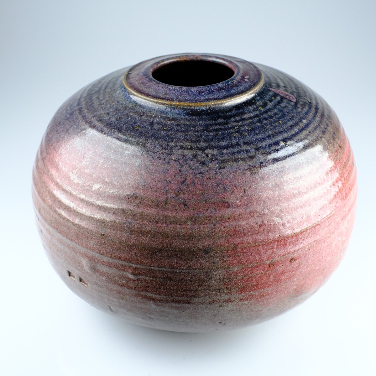 Mirko Orlandini (elio) (ancona/italy 1928 - Brussels 1995). Large Pink Ball Vase (stoneware).-photo-5