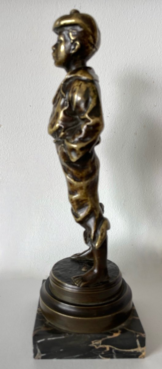 Le Petit Siffleur ,  Sujet En Bronze-photo-4