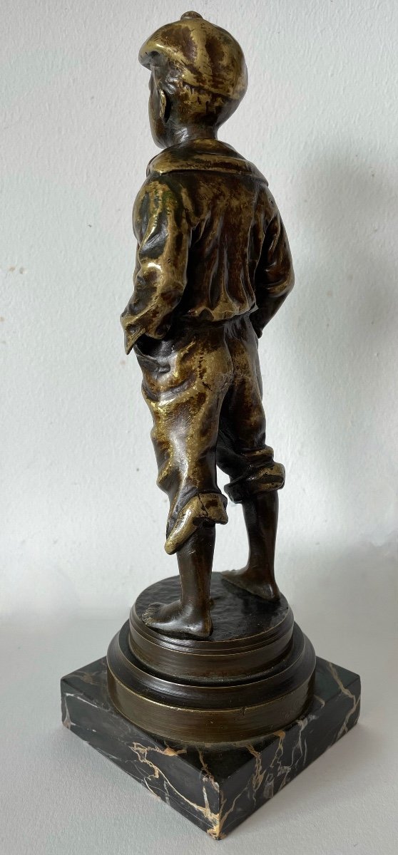 Le Petit Siffleur ,  Sujet En Bronze-photo-5