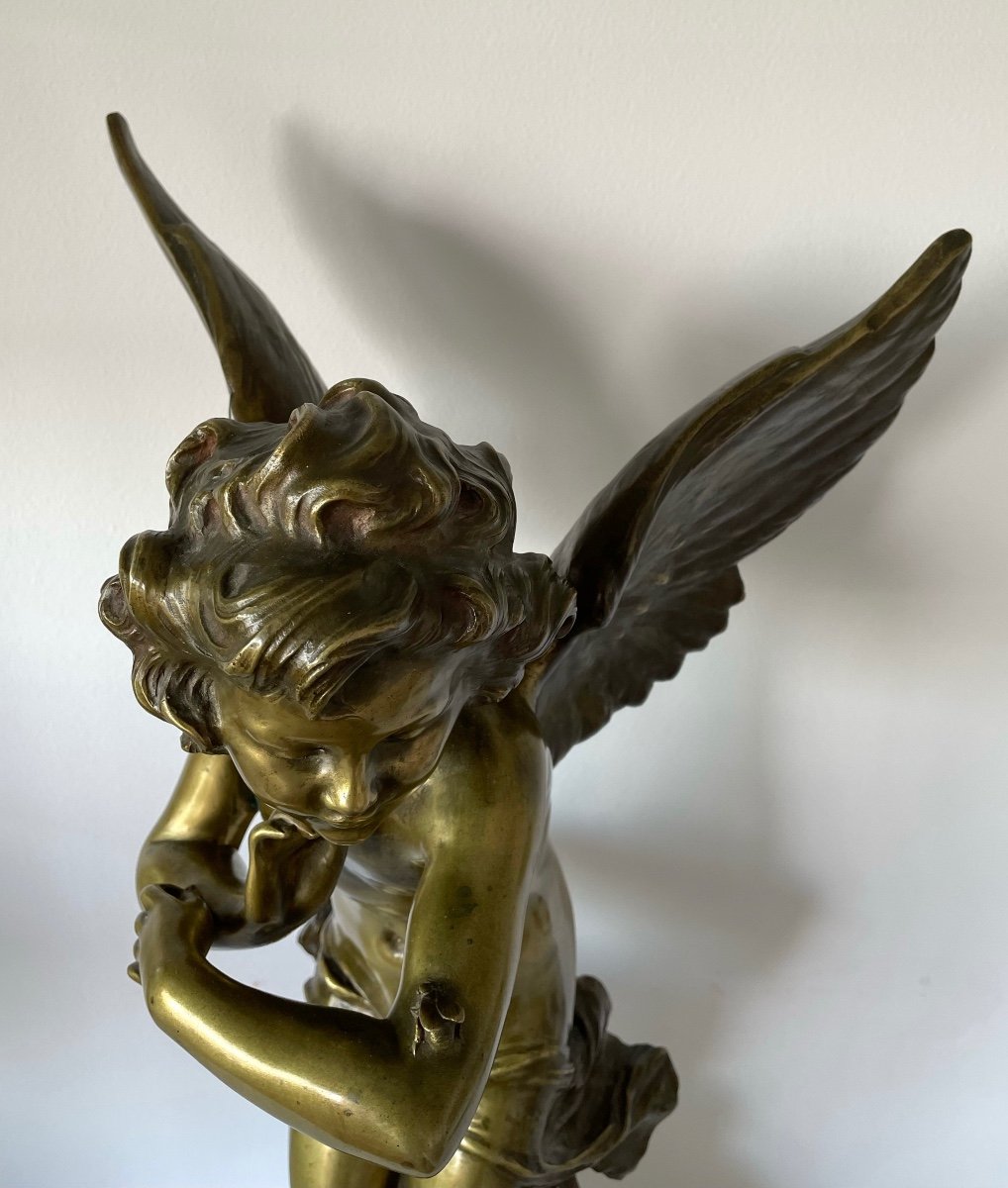 Bronze Sculpture The Angel And The Bee-photo-2