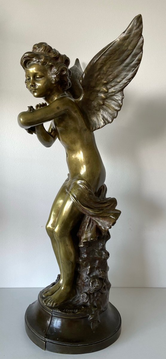 Bronze Sculpture The Angel And The Bee-photo-3