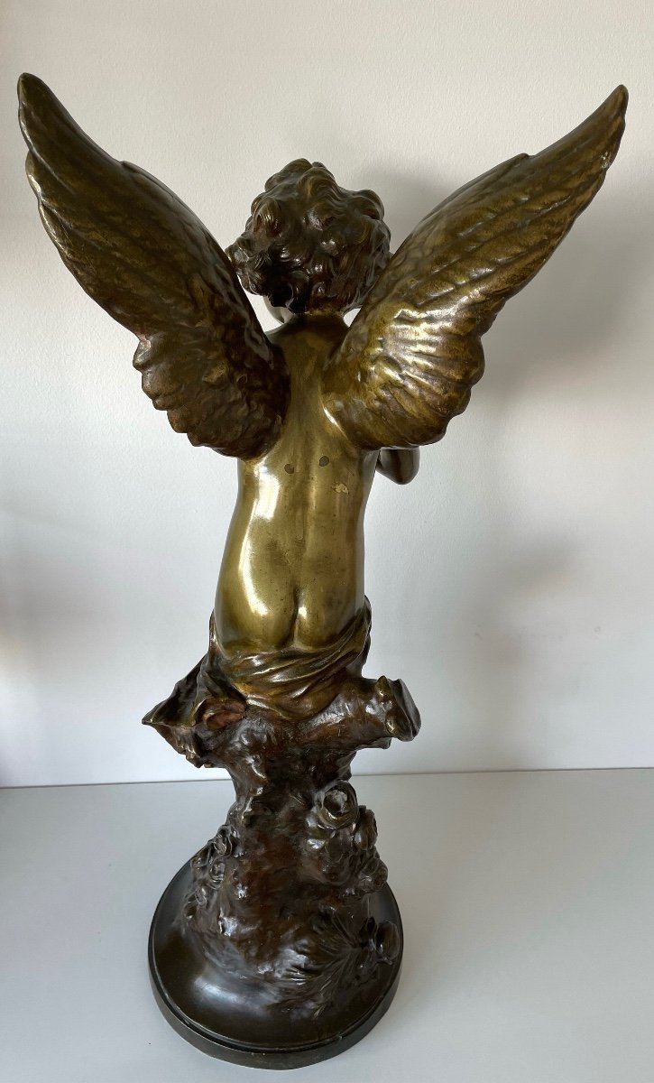 Bronze Sculpture The Angel And The Bee-photo-1