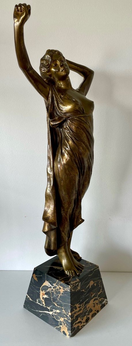 Le Réveil , Sculpture En Bronze-photo-2