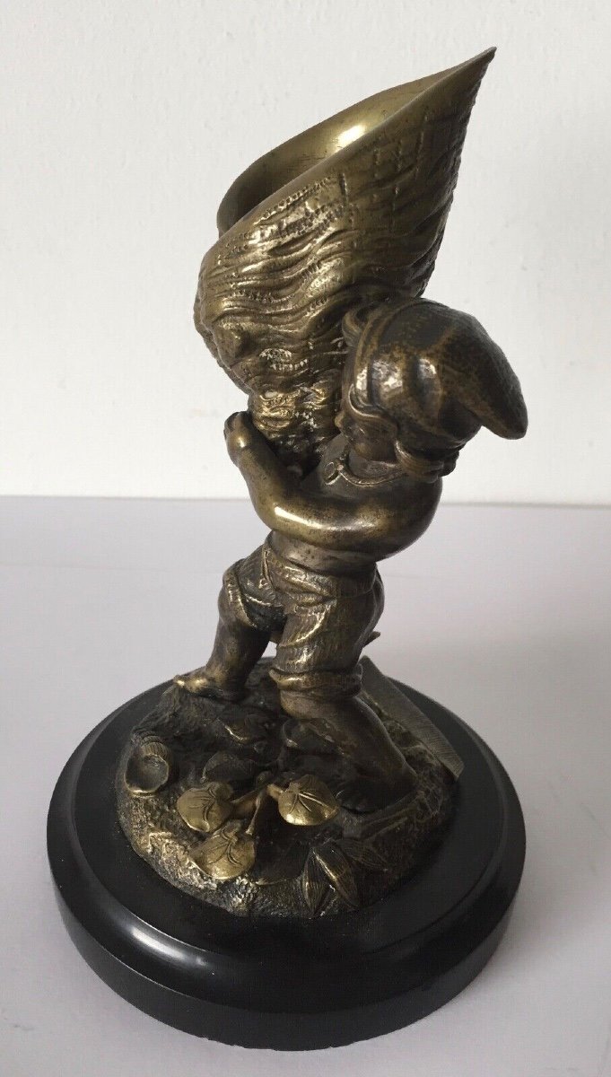 L Enfant Et Le Coquillage , Sujet En Bronze-photo-6