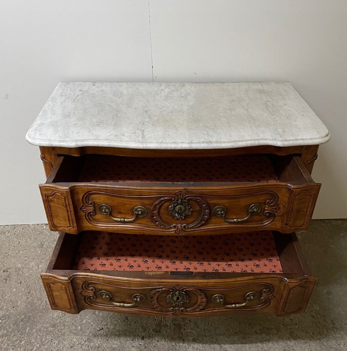 Jumping Chest Of Drawers In Cherry From The End Of The 18th Century-photo-2