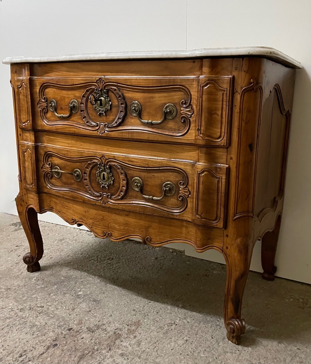 Jumping Chest Of Drawers In Cherry From The End Of The 18th Century-photo-8