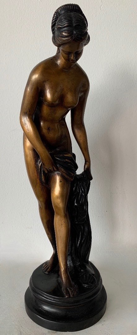 Allégorie Venus Au Bain , Sujet En Bronze