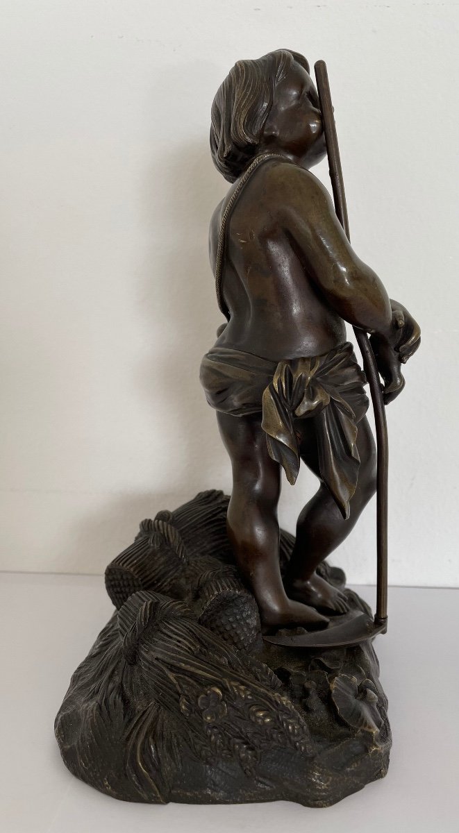 Bronze Subject Representing A Reaper Love-photo-2