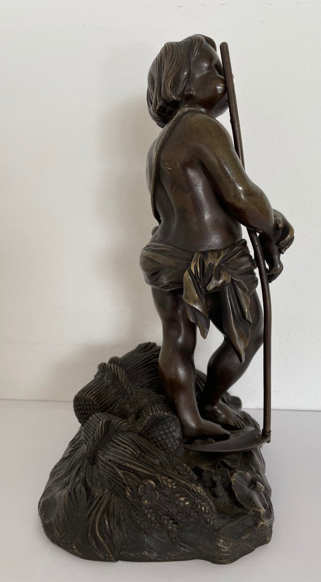 Bronze Subject Representing A Reaper Love-photo-4