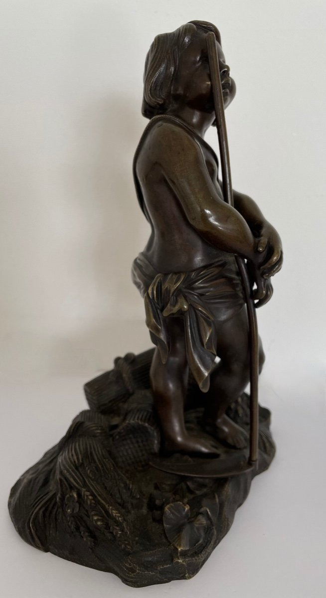 Bronze Subject Representing A Reaper Love-photo-8