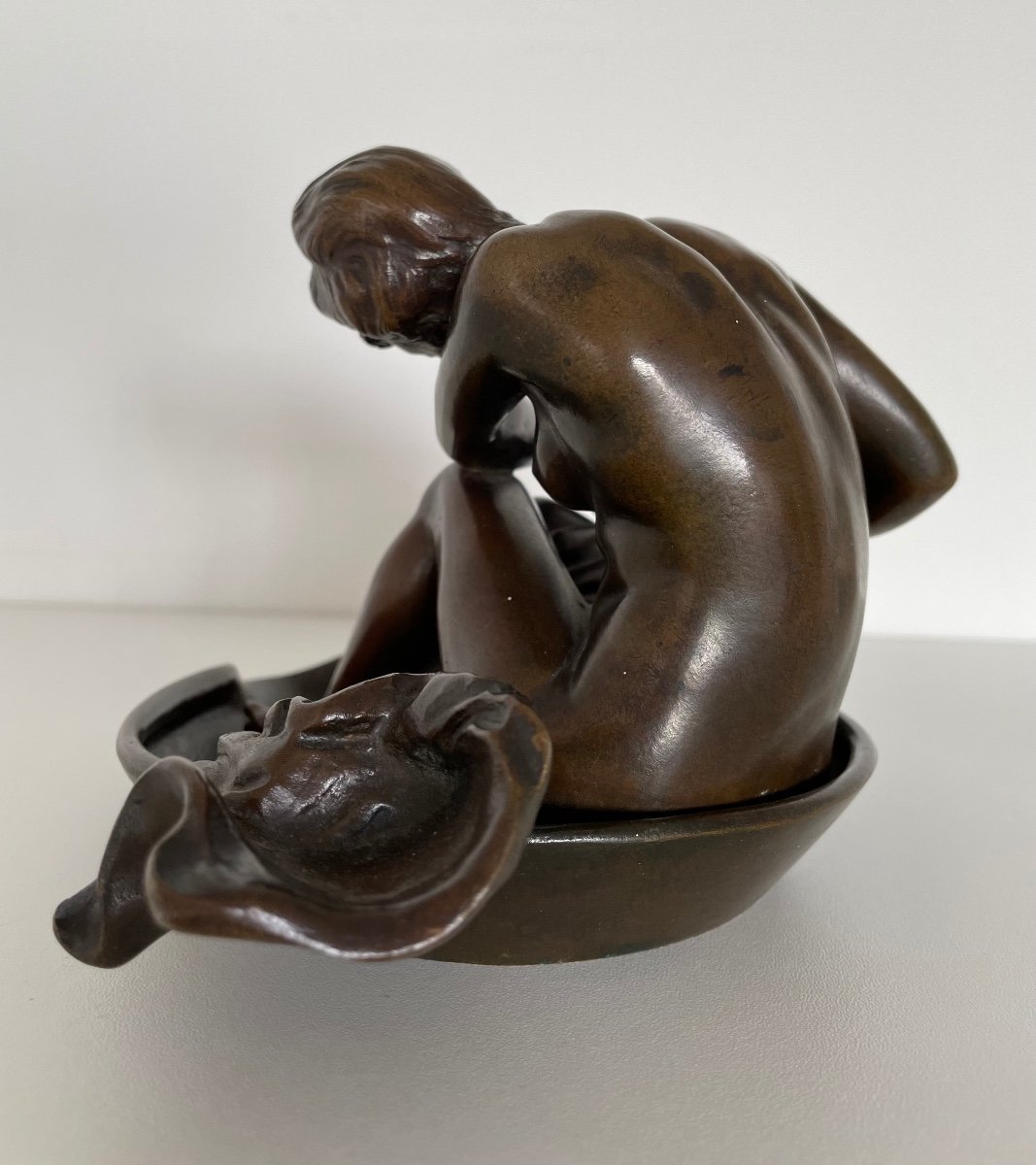 Bronze Sculpture Representing A Nude-photo-1