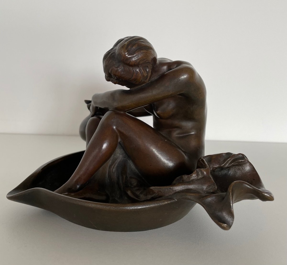 Bronze Sculpture Representing A Nude-photo-2